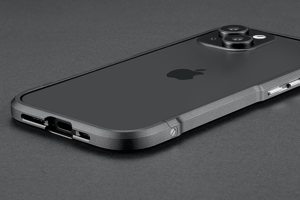 iPhone 15 ケース バンパー アルミ ケース アイフォン15 SWORD T15 アルミバンパー メタルバンパー スマホケース