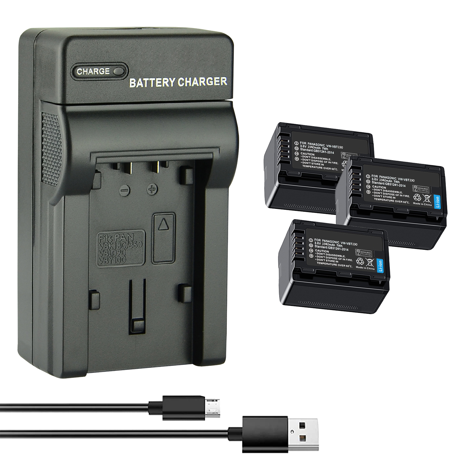 【期間限定 5%OFF】新品 Panasonic HC-WX1M 互換バッテリー 1950mAh 3.6V 対応用 1年保証 高性能 PSE認証 互換バッテリパック ZCZ