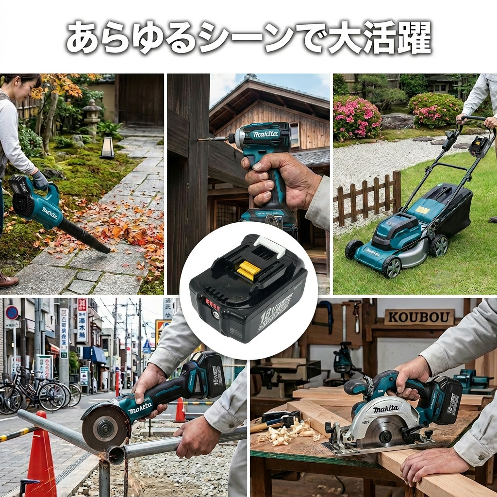 8月上旬入荷予定】【期間限定 5%OFF】18V マキタ互換バッテリー
