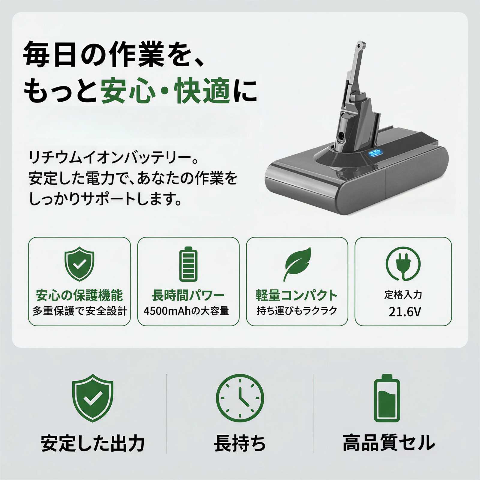 ダイソン sv18（種類：交換バッテリー）の商品一覧 通販 - Yahoo