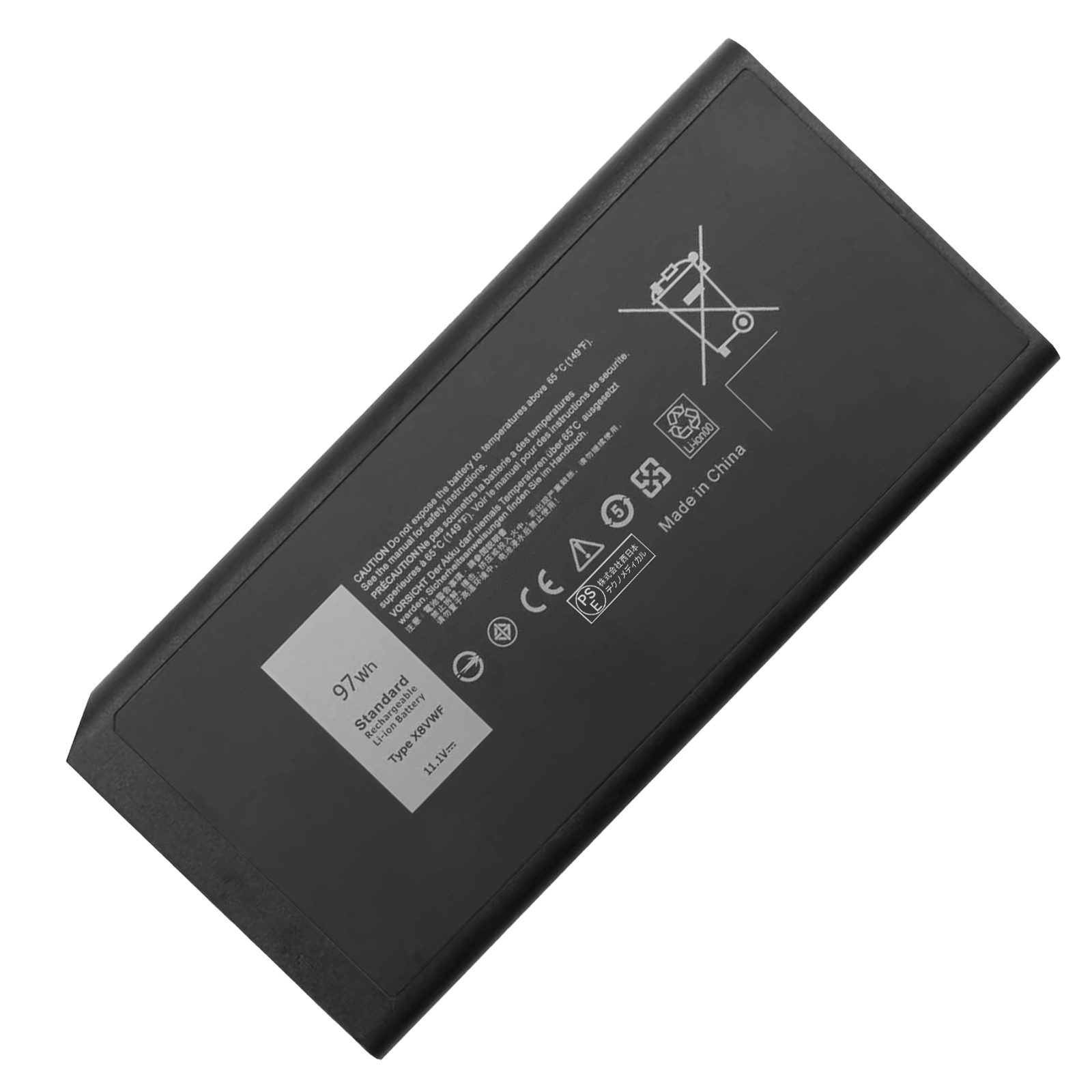 Latitude E5404 Rugged Extreme Series 互換バッテリー 【8738mAh、 11.1V】96.99wh 対応用 1年保証 高性能 PSE認証2026FK-CTYMJP