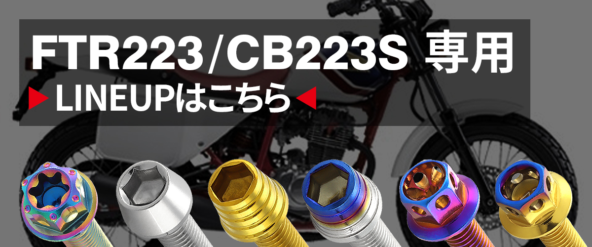 FTR223 CB223S エンジンカバー クランクケース ボルト 23本セット ステンレス製 ホンダ車用 シルバーカラー TB6476 :  tb6476 : TECH-MASTER バイクテン - 通販 - Yahoo!ショッピング