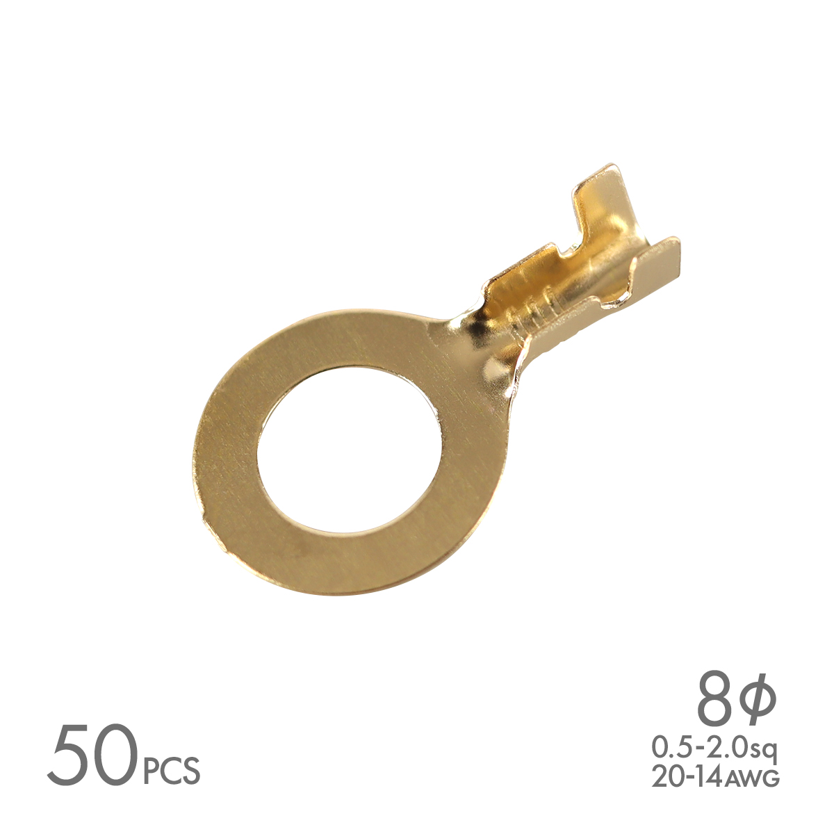 �ی`�[�q R�`�[�q ���a 8mm 0.5sq- 2.0sq 20AWG- 14AWG 50�Z�b�g �z��  IZ182