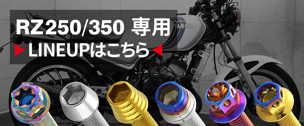 RZ250/350 エンジンカバー クランクケース ボルト 25本セット 