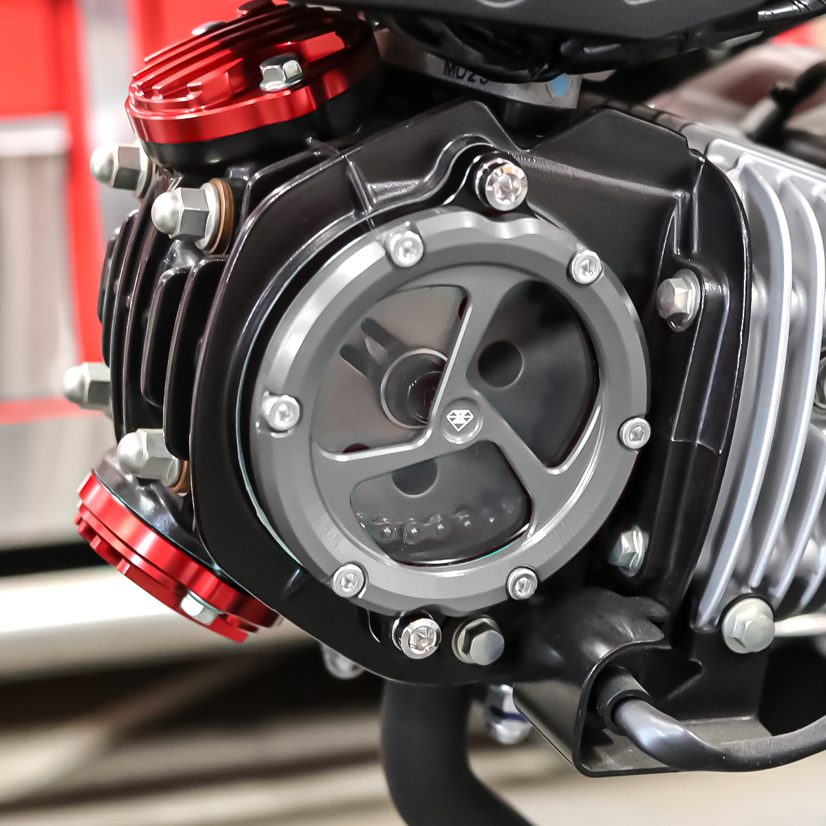 ホンダモンキー　ダックス　カブ　エンジン ホンダ（HONDA） シリンダー ヘッドサイドカバー スケルトン