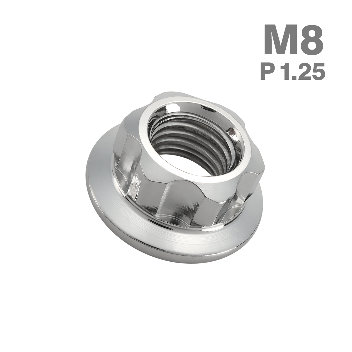 ステンレスナット M5 P0.8 六角ナット デザインナット セレート付き