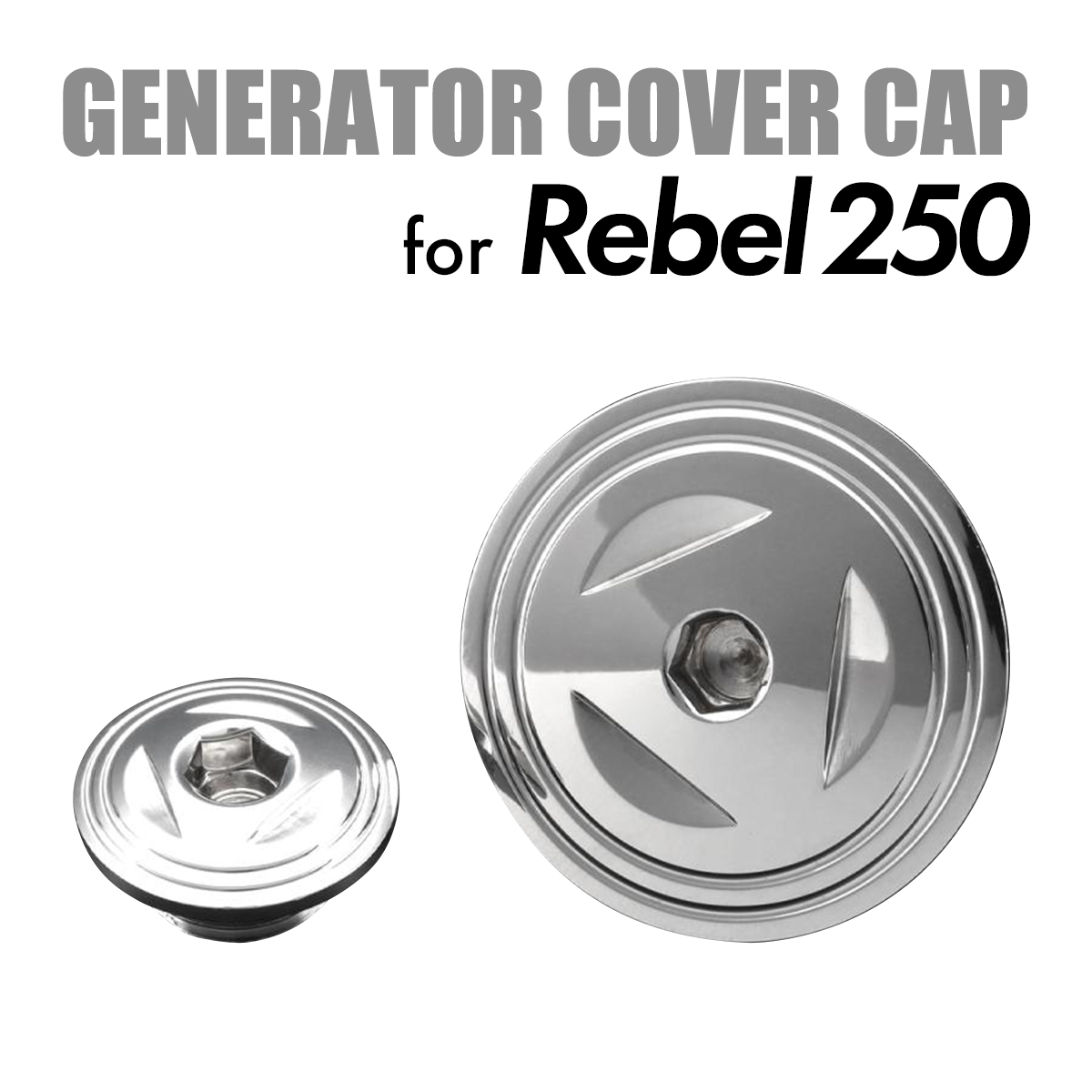 レブル250 REBEL カスタム エンジンカバー キャップ セット ホンダ シルバー TH0281