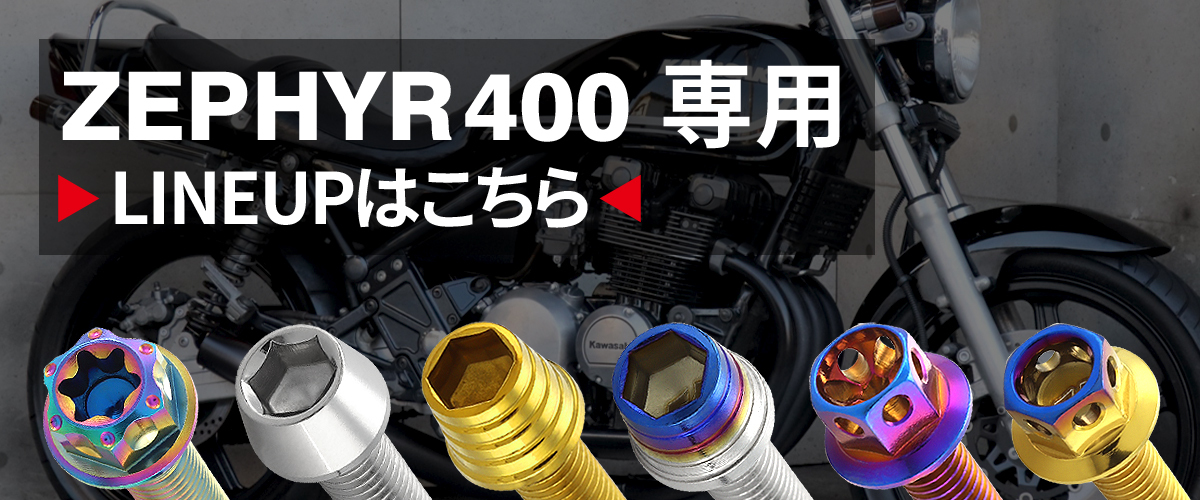 ゼファー400 エンジンカバー クランクケース ボルト 19本セット 