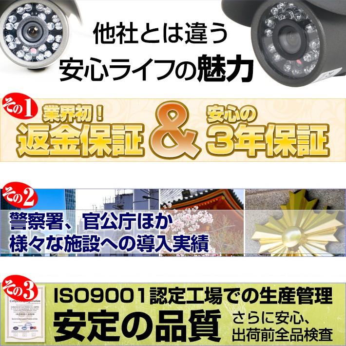 防犯カメラ 集音 マイク搭載 200万画素 屋外 防水 屋内 ドーム型 選べる1〜4台 レコーダーセット 監視カメラ SET-420S SONYセンサー | ブランド登録なし | 03