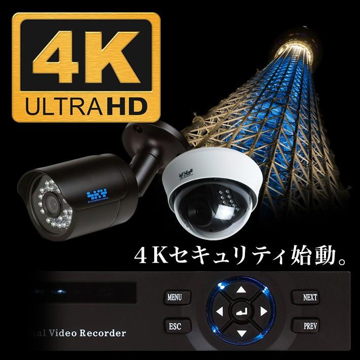 4K 800万画素 屋内用ドーム型 防犯カメラ 監視カメラ AHD SONYセンサー