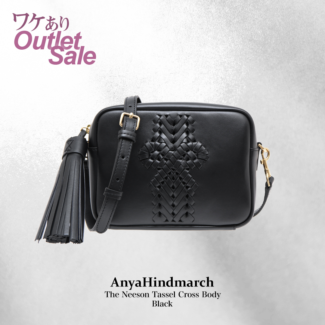 アウトレット B品 Anya Hindmarch アニヤ・ハインドマーチ The Neeson Tassel Cross Body タッセル (  268095 ) 5050925137393 定番 小さめバッグ ブラック : outlet24-anya01 : 腕時計 鞄 ブランド雑貨  TN-SQUARE - 通販 - Yahoo!ショッピング