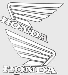 ホンダ HONDA ステッカー ロゴ ウィング 選べる6色 車やバイクに最適 デカール シール 防水 耐光｜to-do｜07