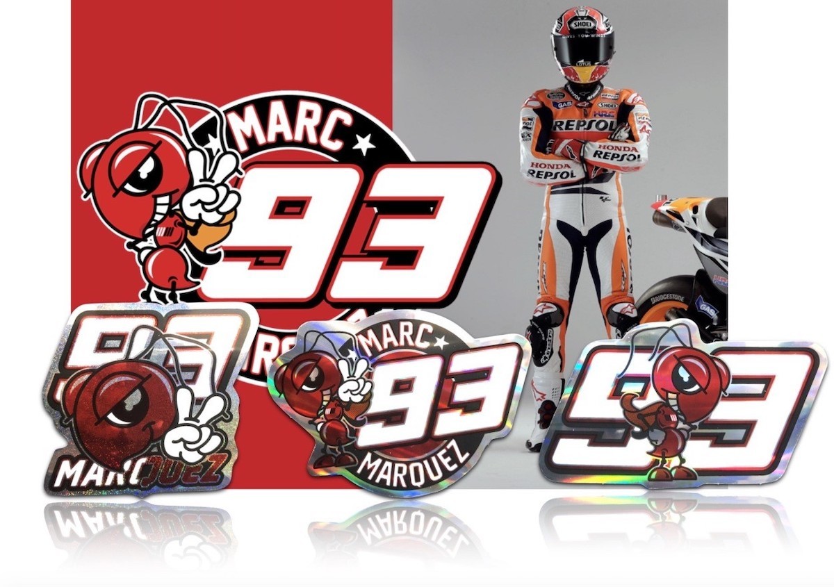 マルク マルケス ステッカー ３枚セット Marc Marquez シール 