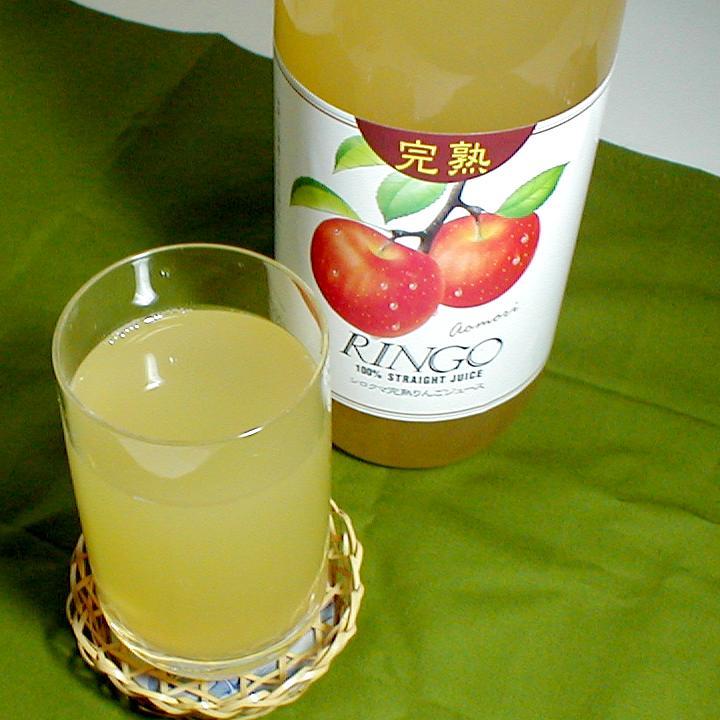 りんごジュース ストレートジュース 6本入り箱（1000ｍｌ×6本 