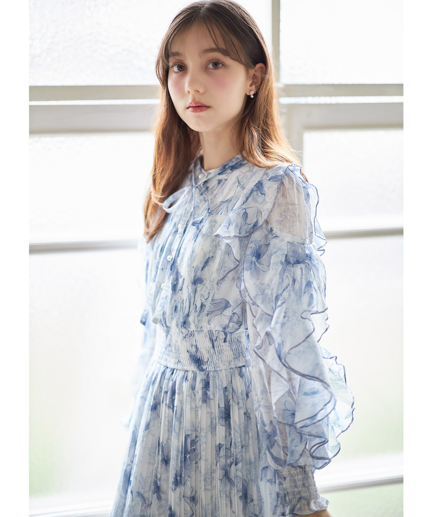 tocco closet（トッコ クローゼット） リボン付きラッフルフリル