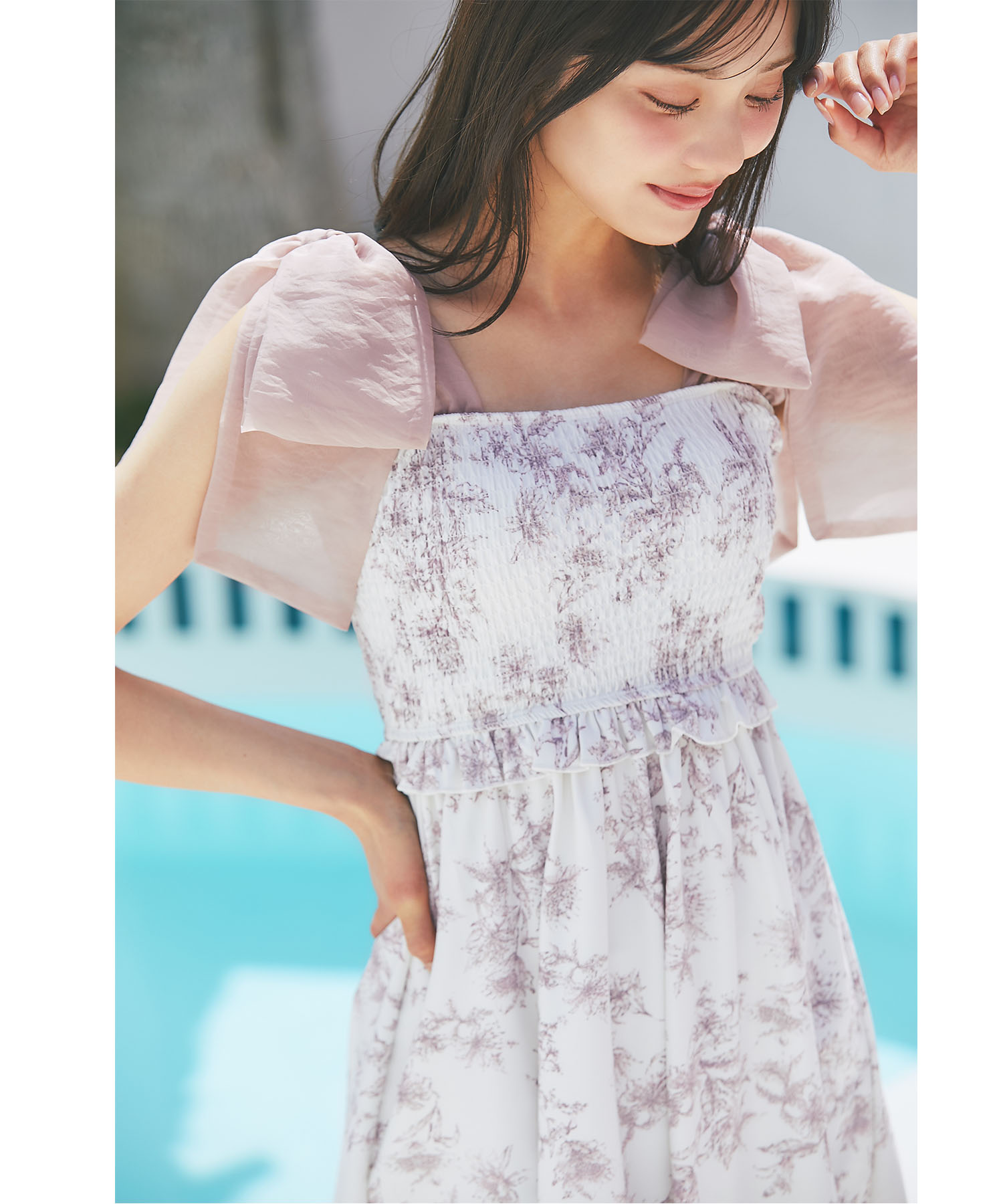 tocco closet（トッコ クローゼット） インナーパンツ付きシフォン 