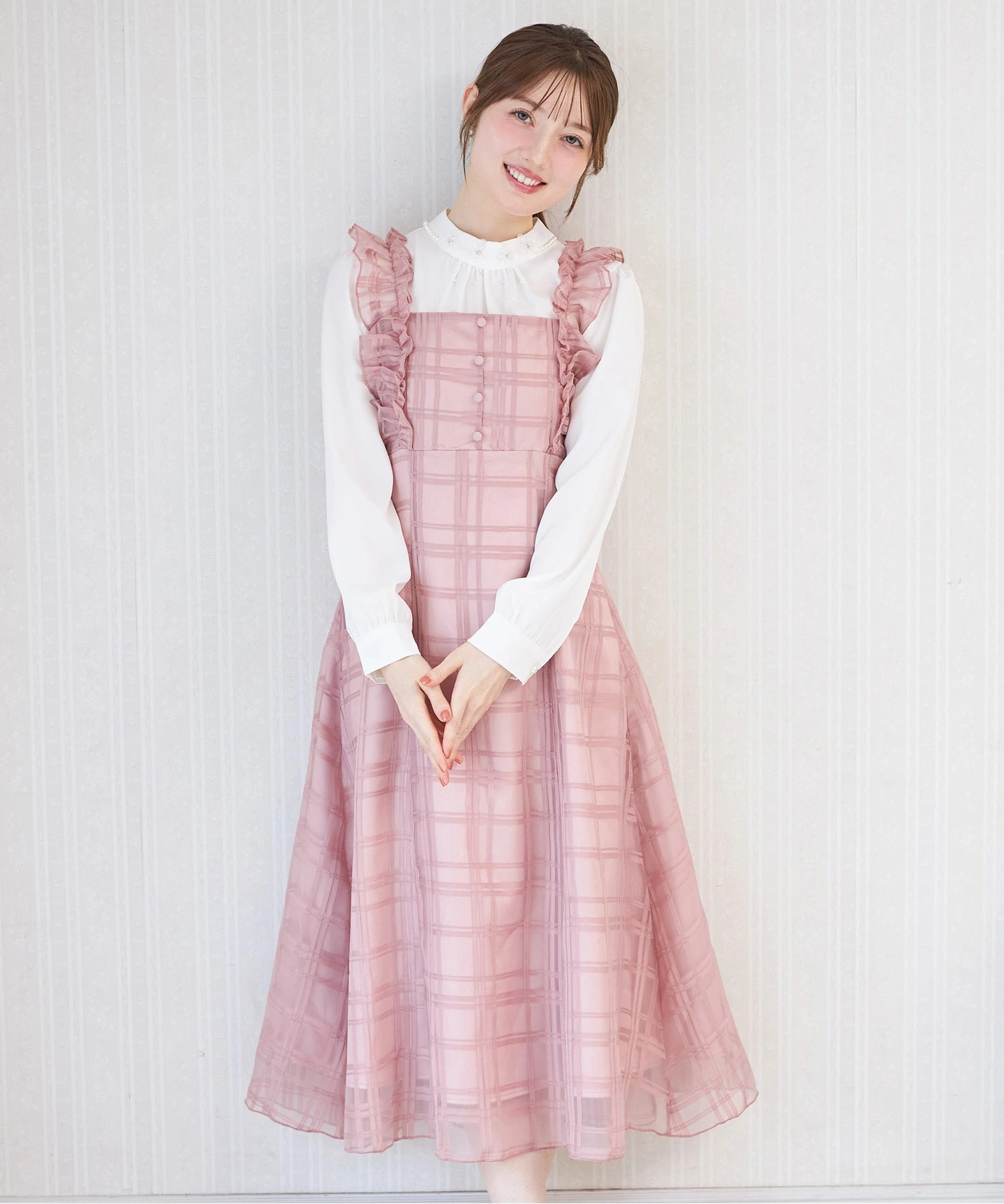 tocco closet（トッコ クローゼット） フリル付きバックレースアップ