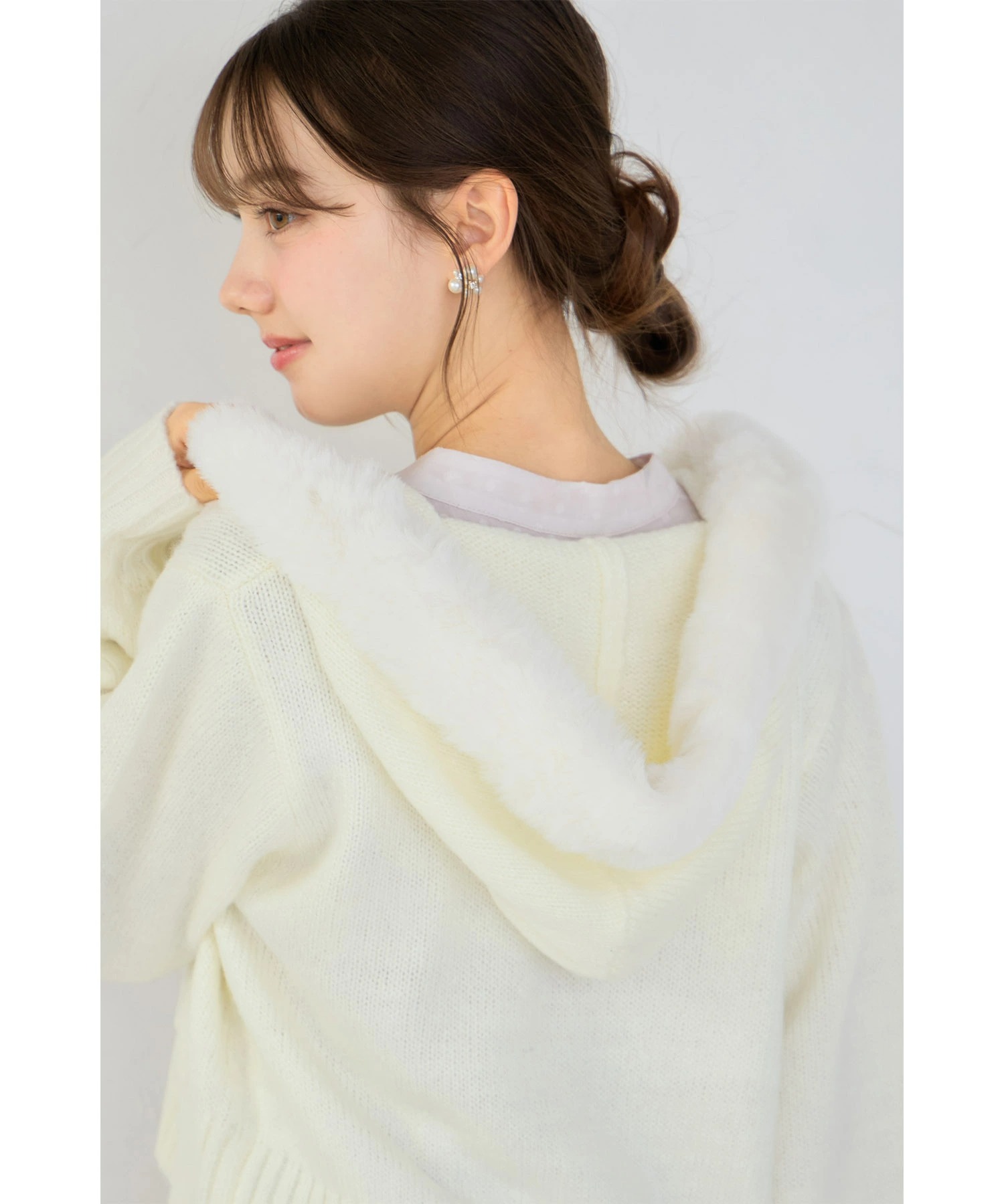 tocco closet（トッコ クローゼット） ファー付きニットパーカー 1月5