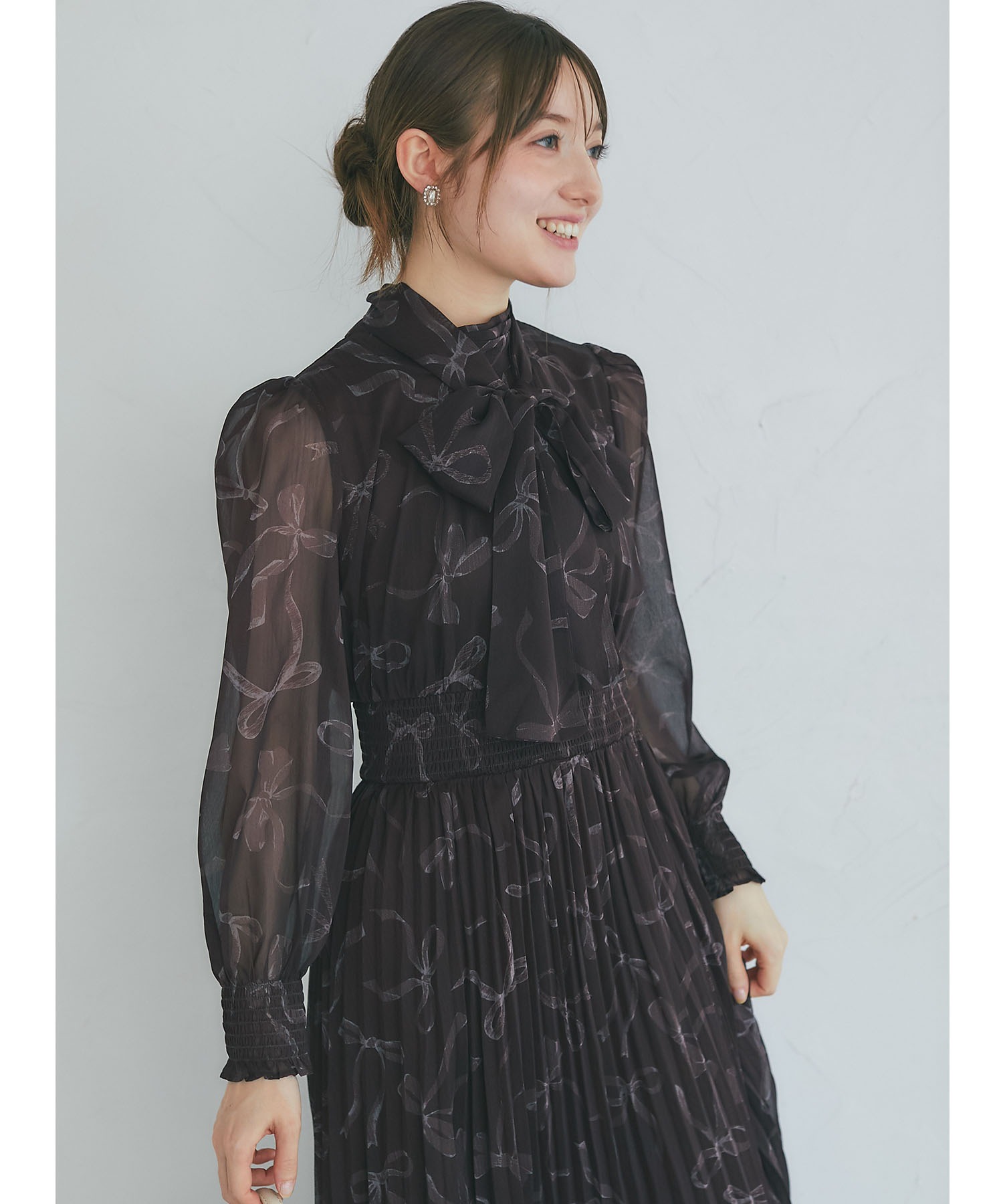 tocco closet（トッコ クローゼット） 2WAYボウタイリボン付き