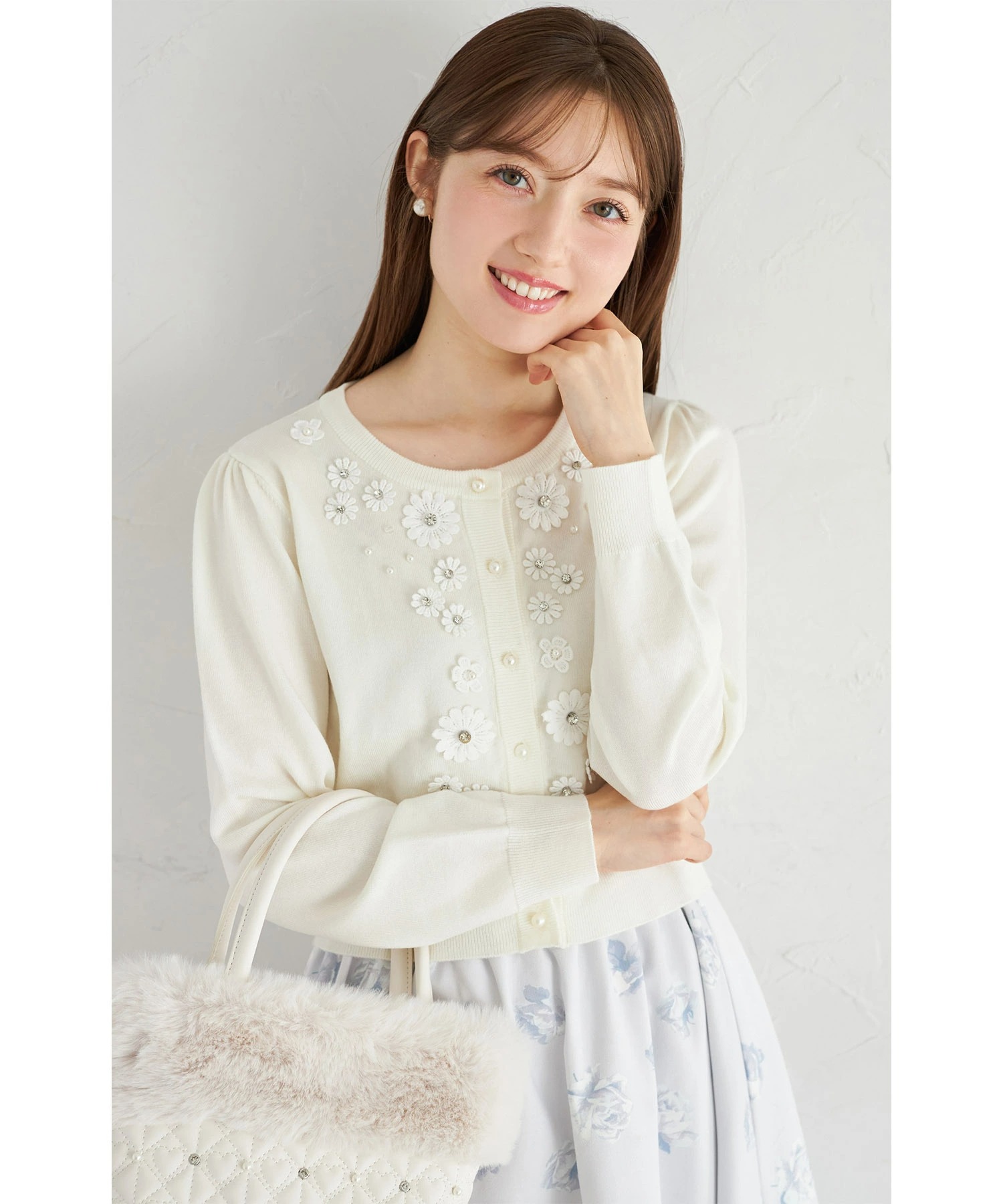 tocco closet（トッコ クローゼット） フラワーレースモチーフ付き