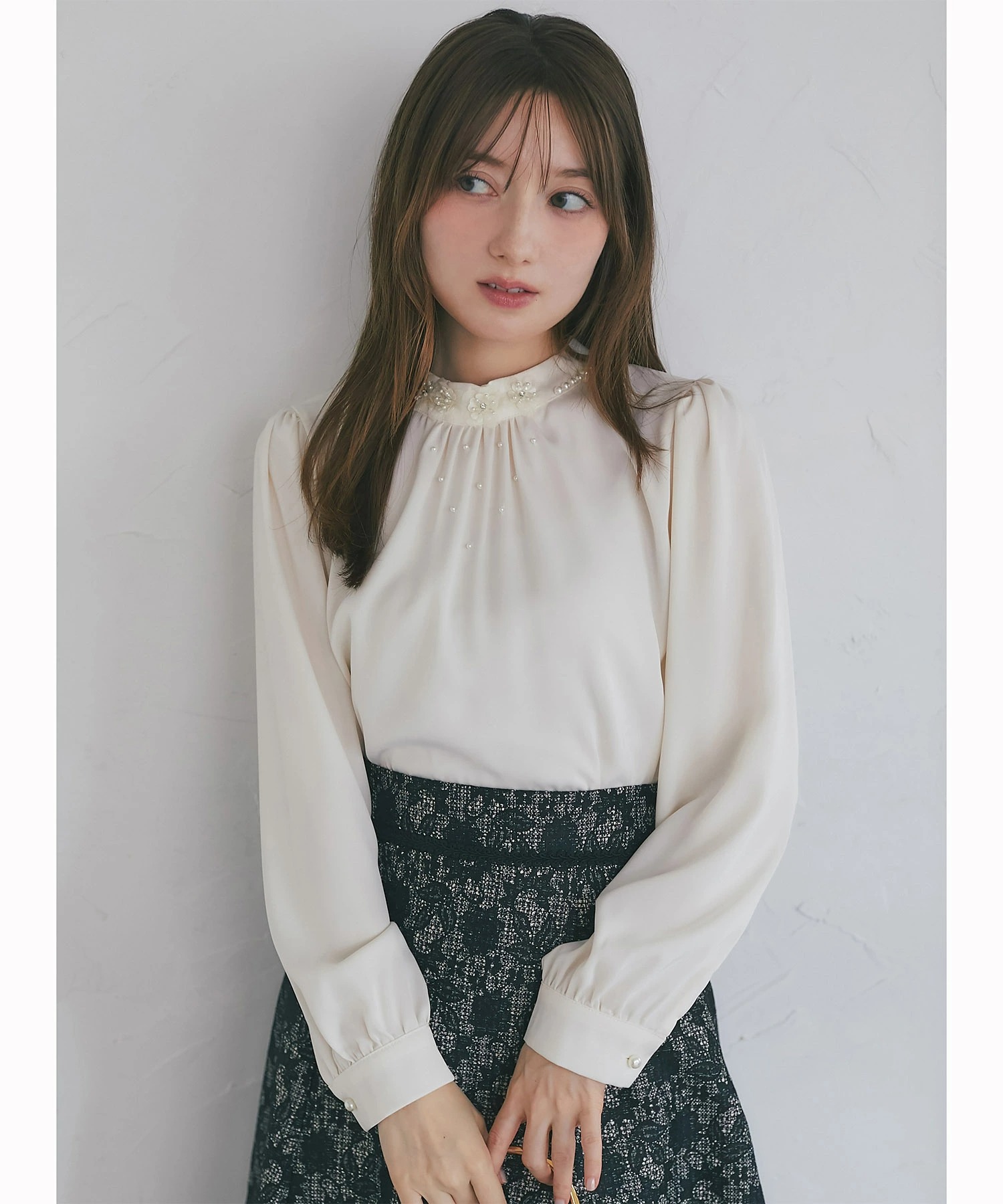 tocco closet（トッコ クローゼット） 立体フラワーモチーフ＆パール 