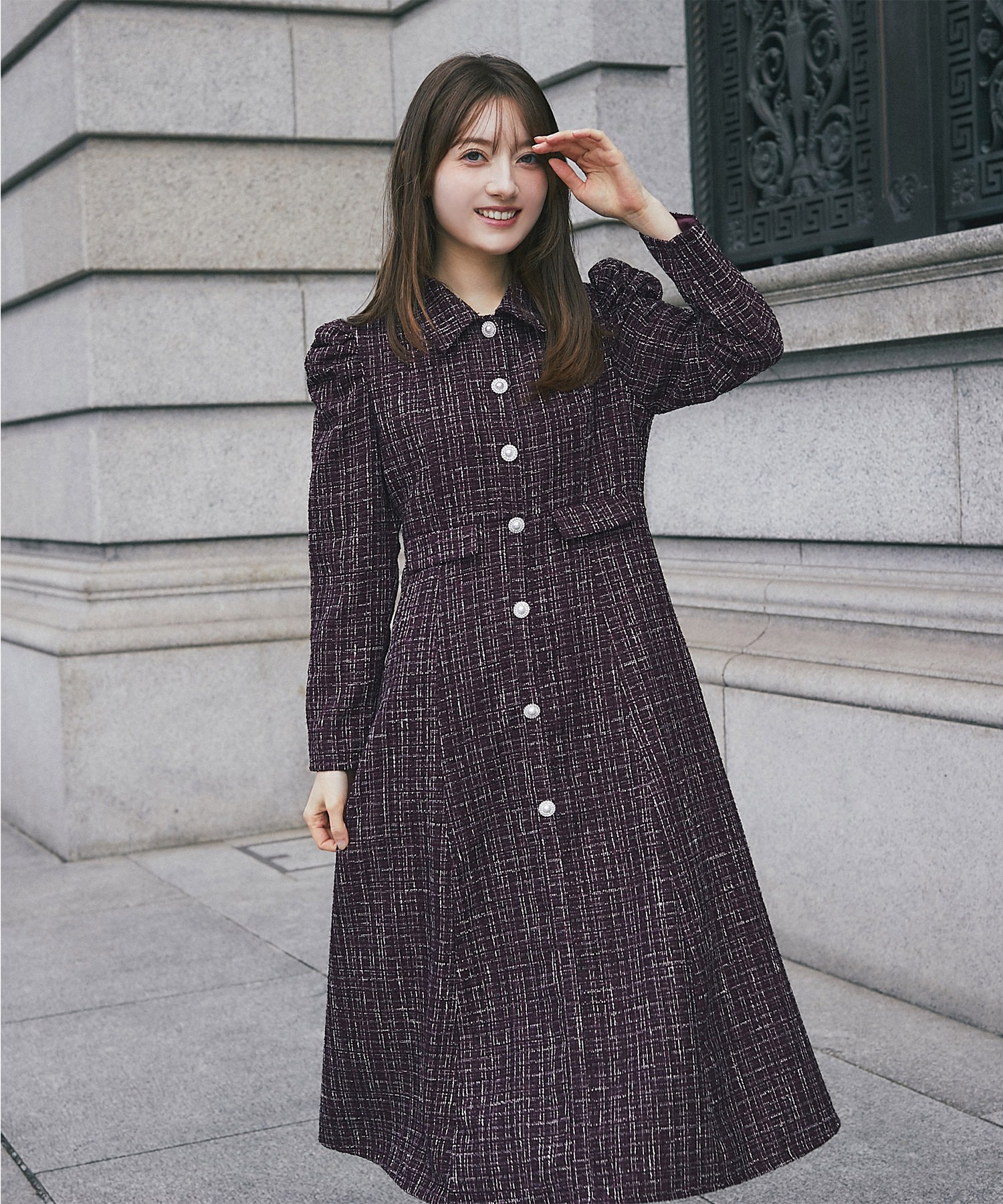 tocco closet（トッコ クローゼット） パール釦パワーショルダー