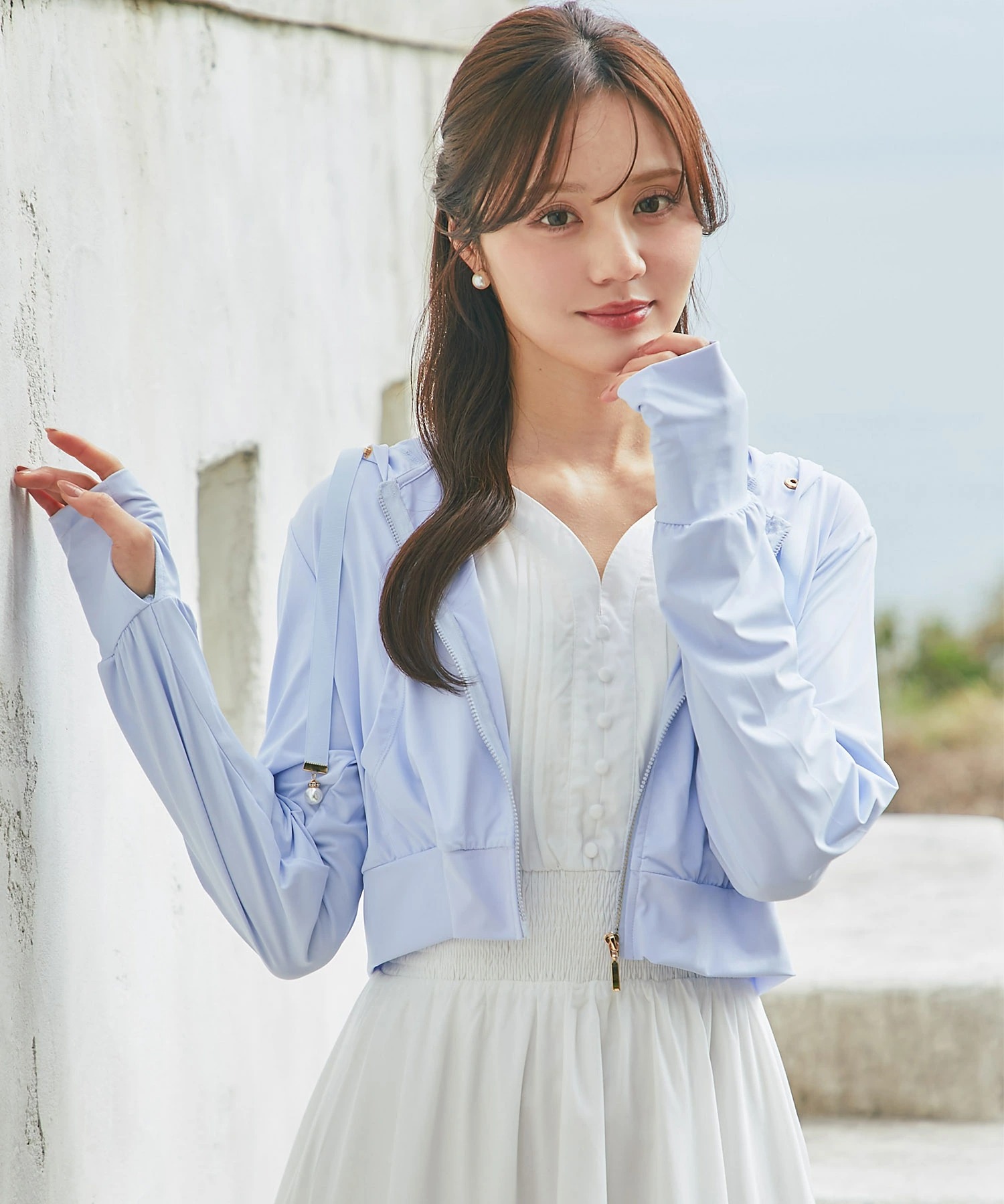 tocco closet（トッコ クローゼット） UVカット＆接触冷感♪パール