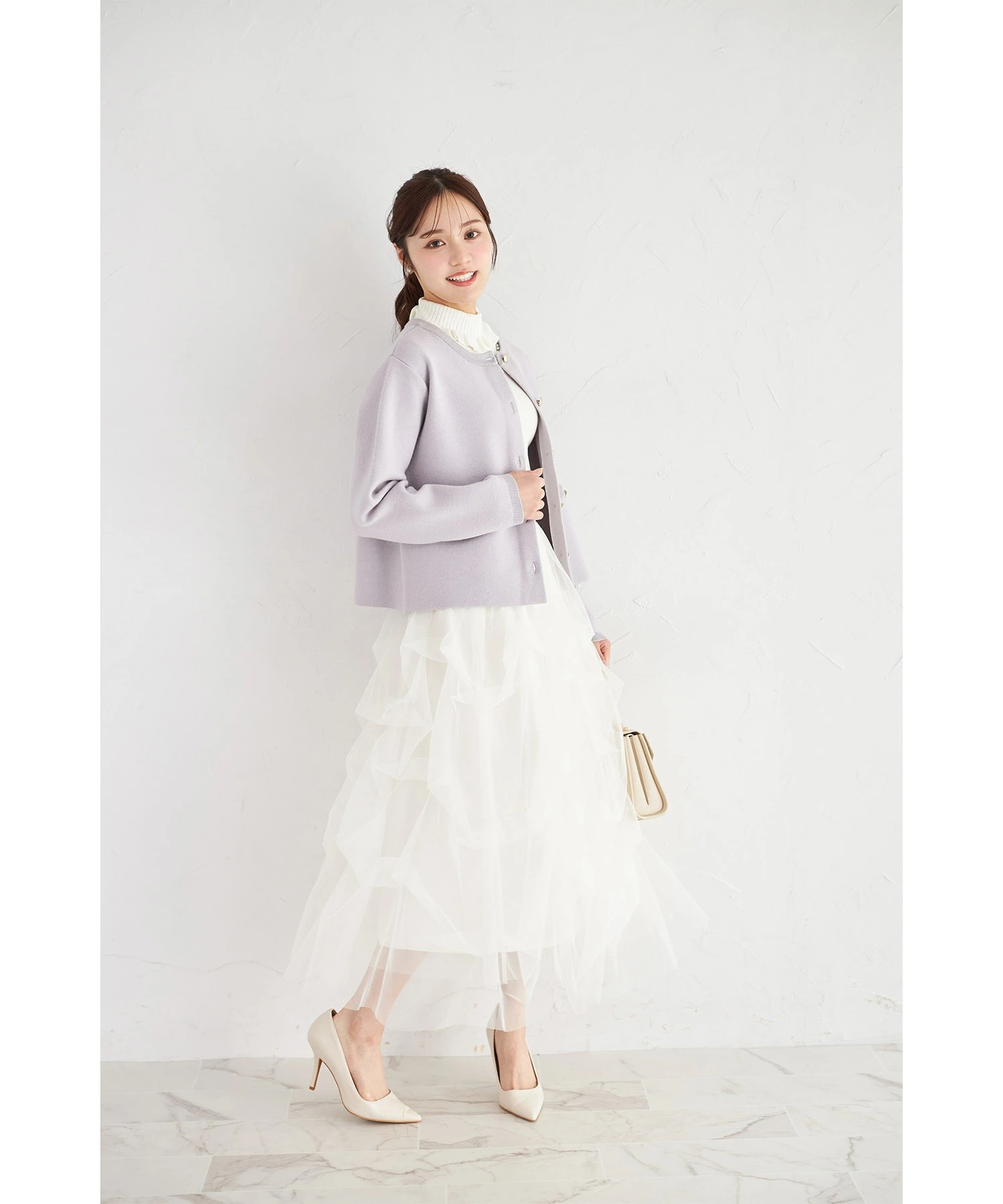 tocco closet（トッコ クローゼット） チュールタックバルーンスカート