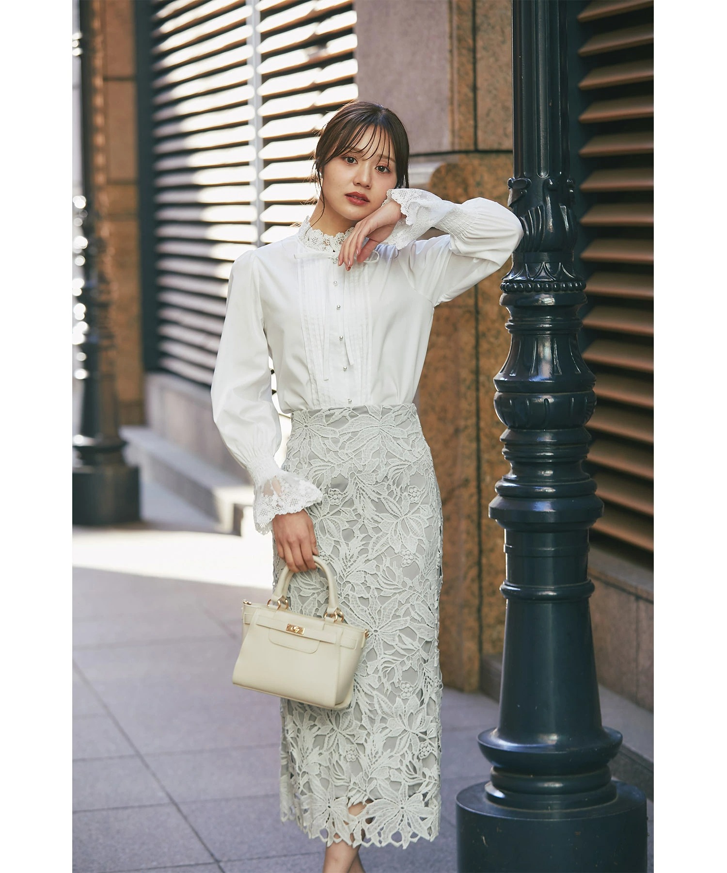tocco closet（トッコ クローゼット） リボン付きレース切り替え 