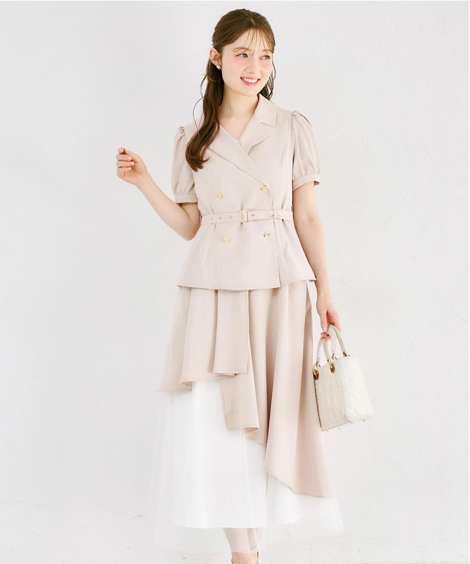 tocco closet（トッコ クローゼット） ベルト付きセットアップ風