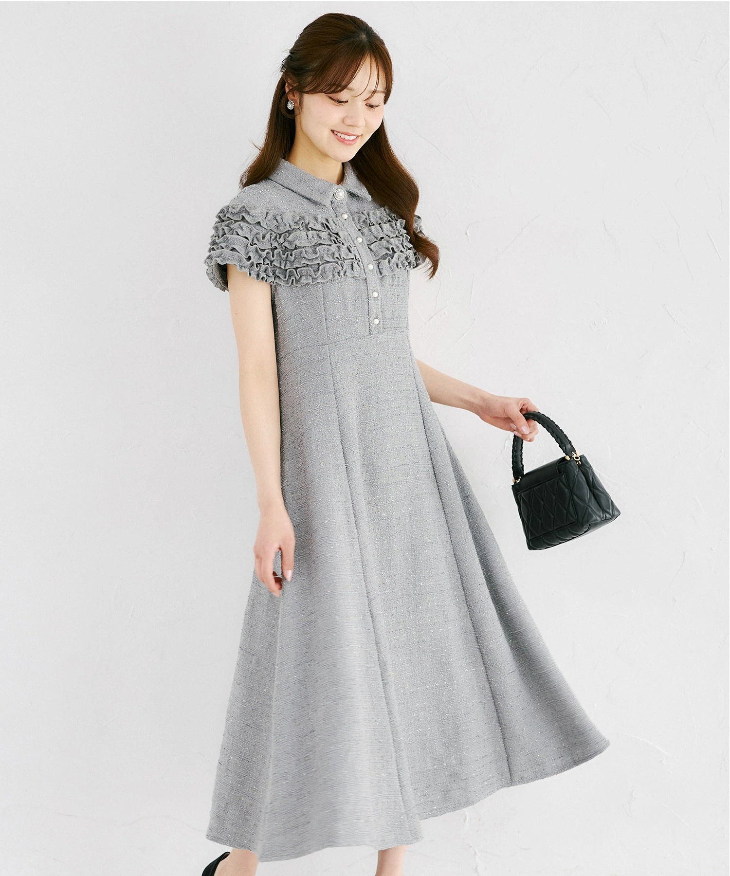 tocco closet（トッコ クローゼット） ホイップフリル付きパール釦