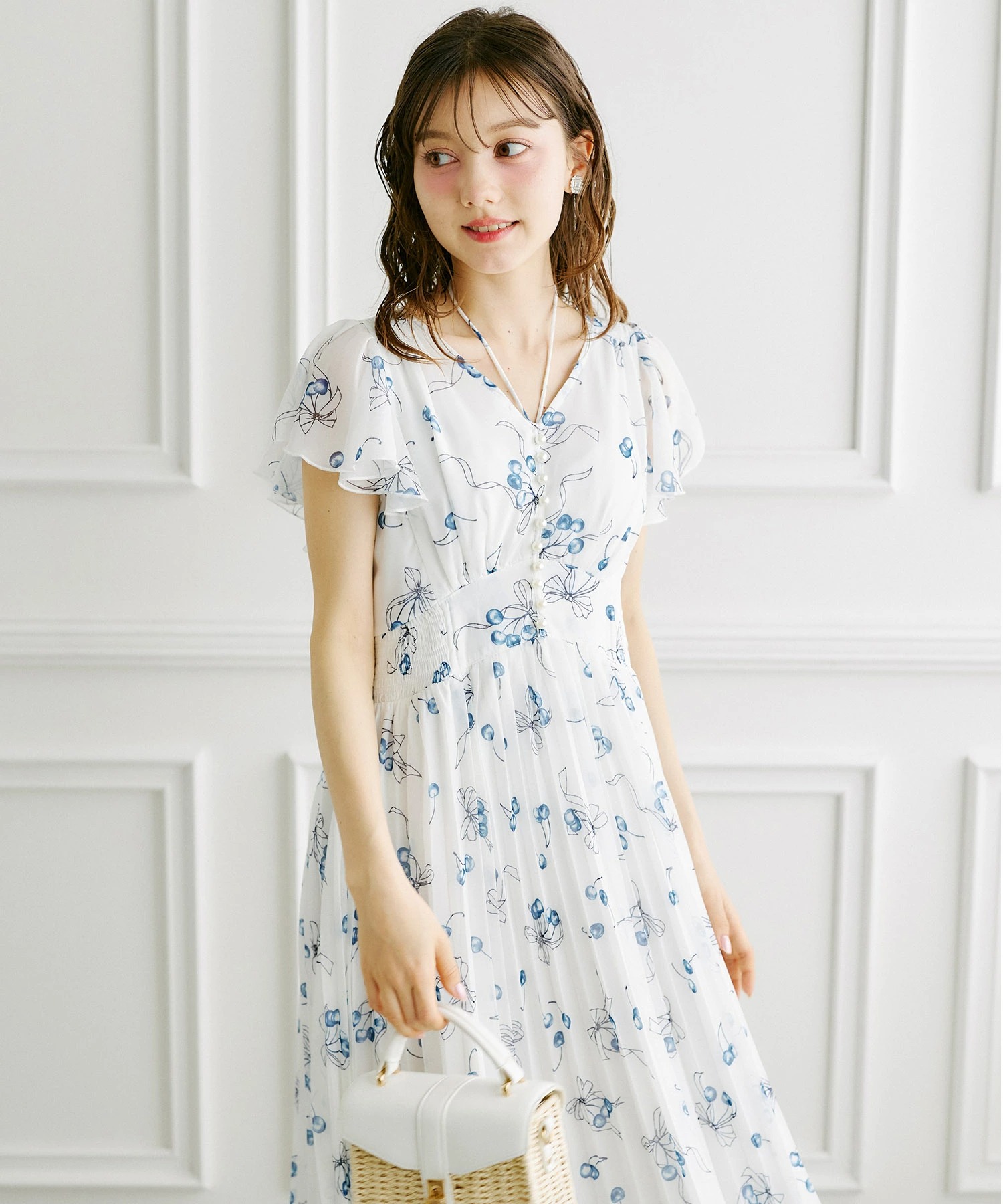 tocco closet（トッコ クローゼット） パール付きチェリー×リボン