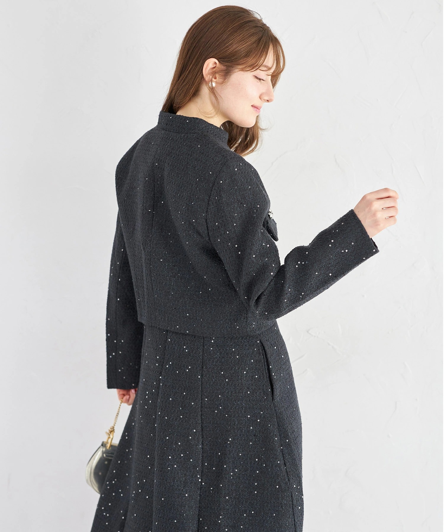 tocco closet（トッコ クローゼット） ビジュー付きスパンコール 