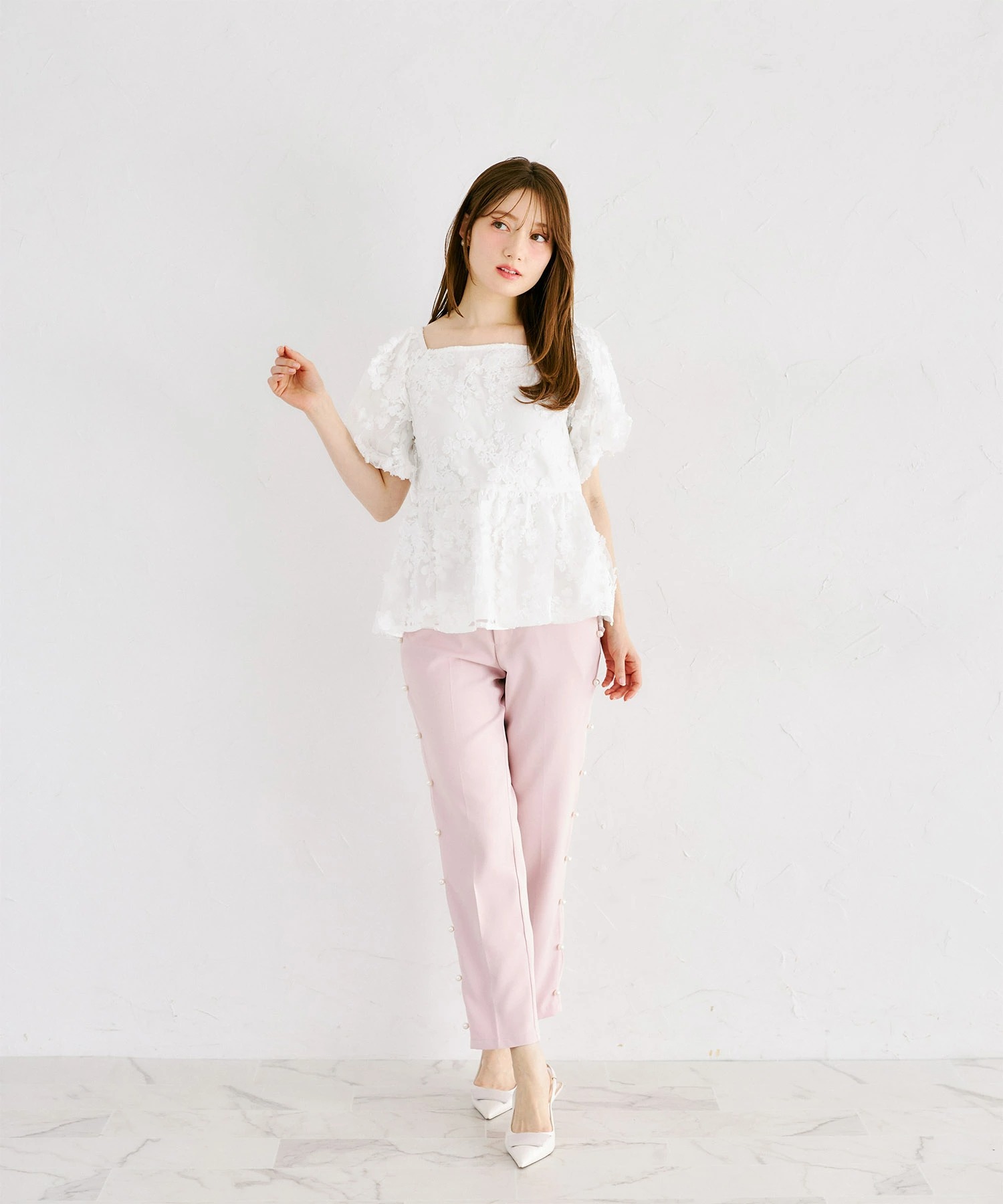 tocco closet（トッコ クローゼット） 後ろリボン付き立体フラワー 