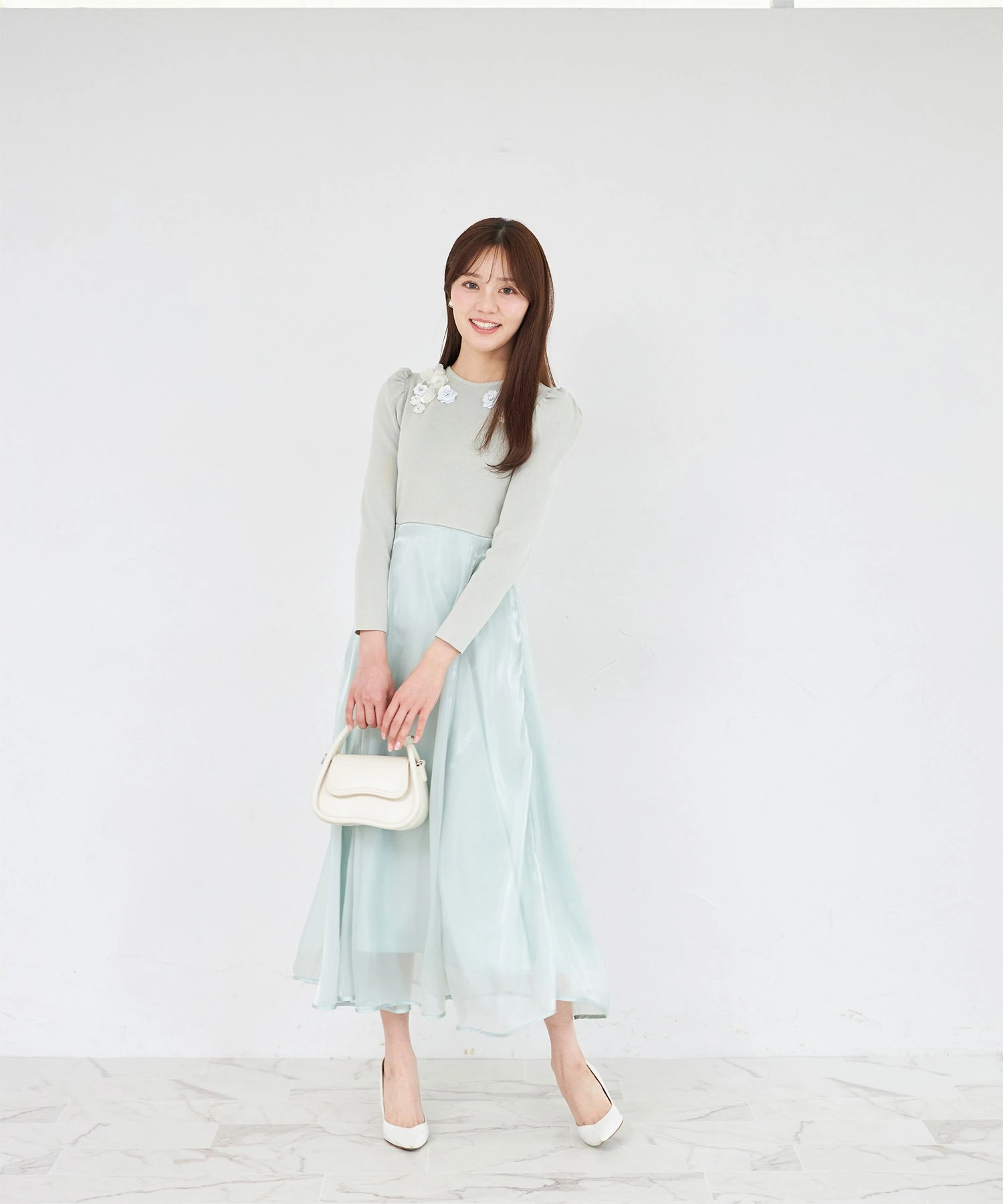 tocco closet（トッコ クローゼット） ウエストリボン付きフラワー