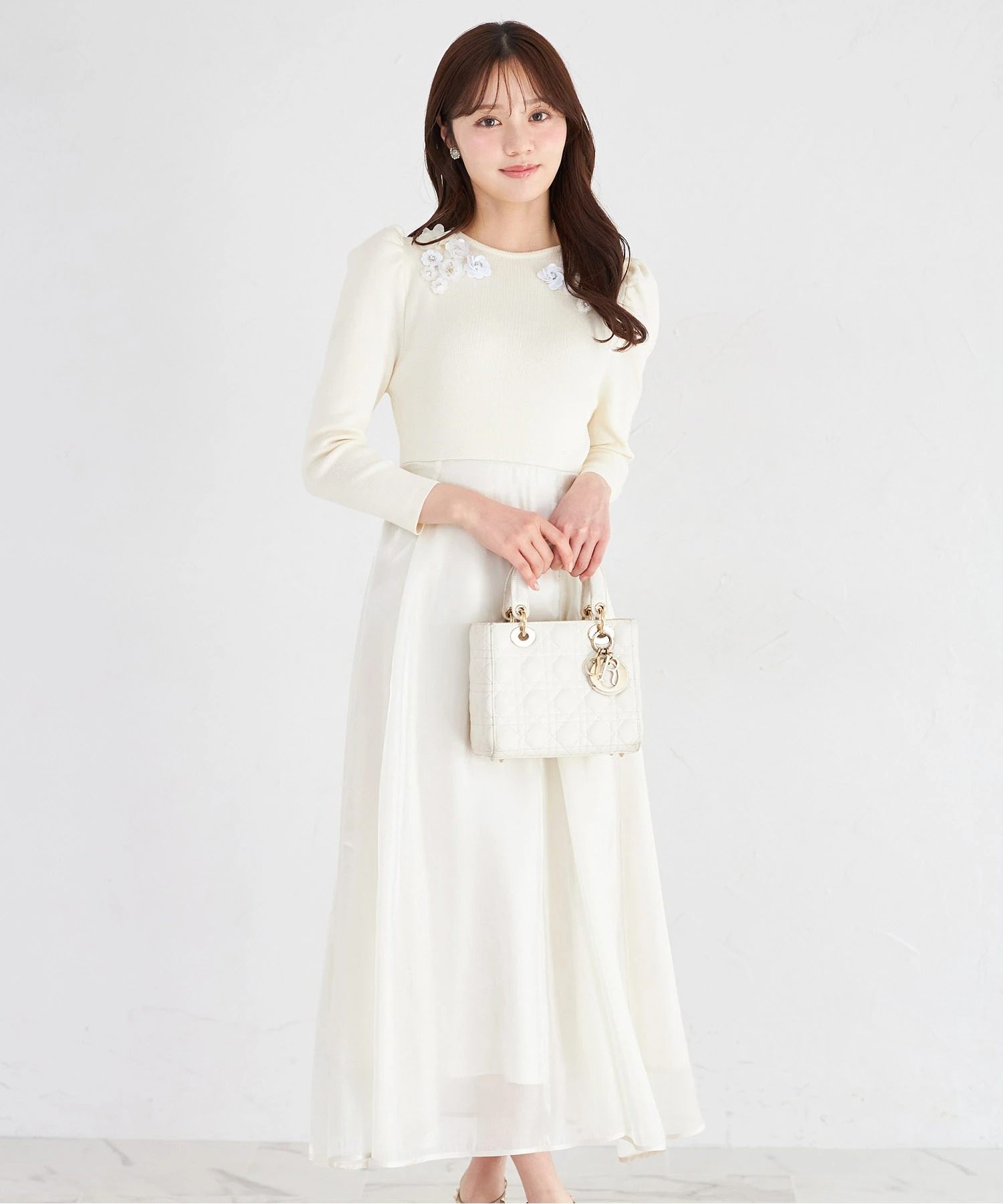 tocco closet（トッコ クローゼット） ウエストリボン付きフラワー