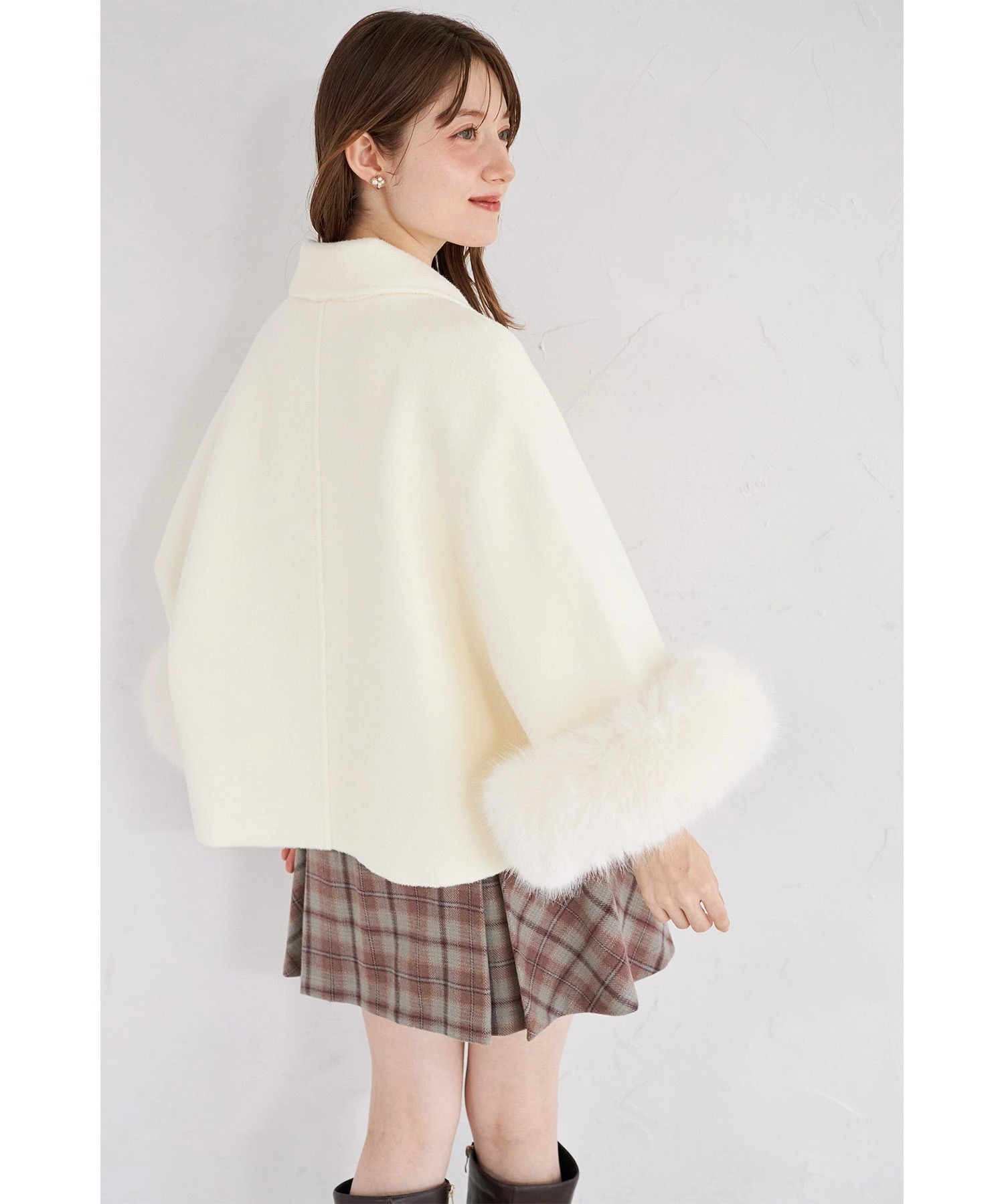 tocco closet（トッコ クローゼット） 2WAYファー付きケープライク