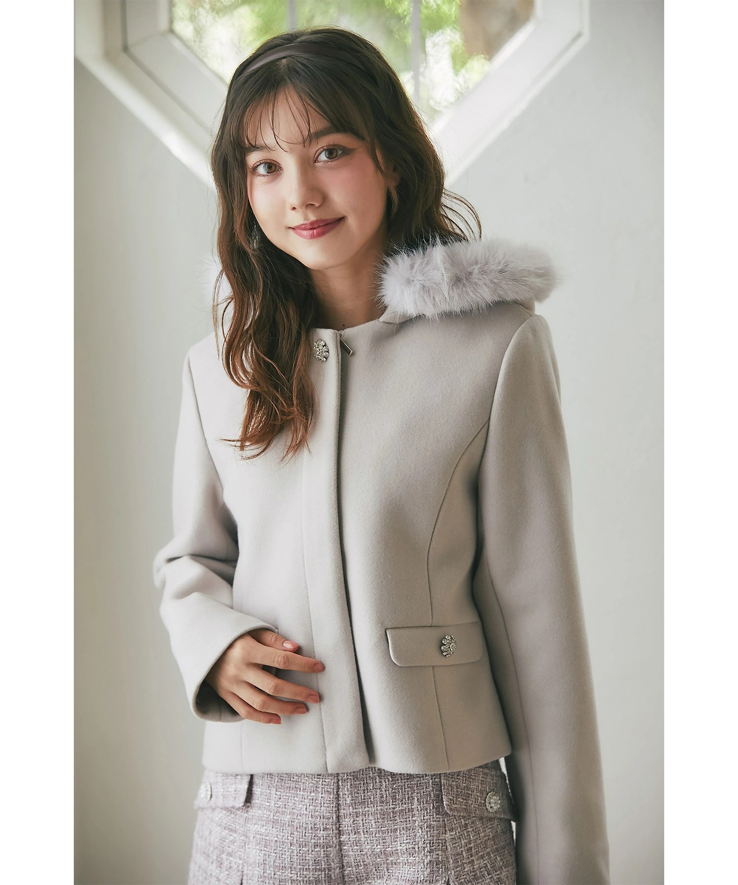 tocco closet（トッコ クローゼット） 取り外し可能なファー付き