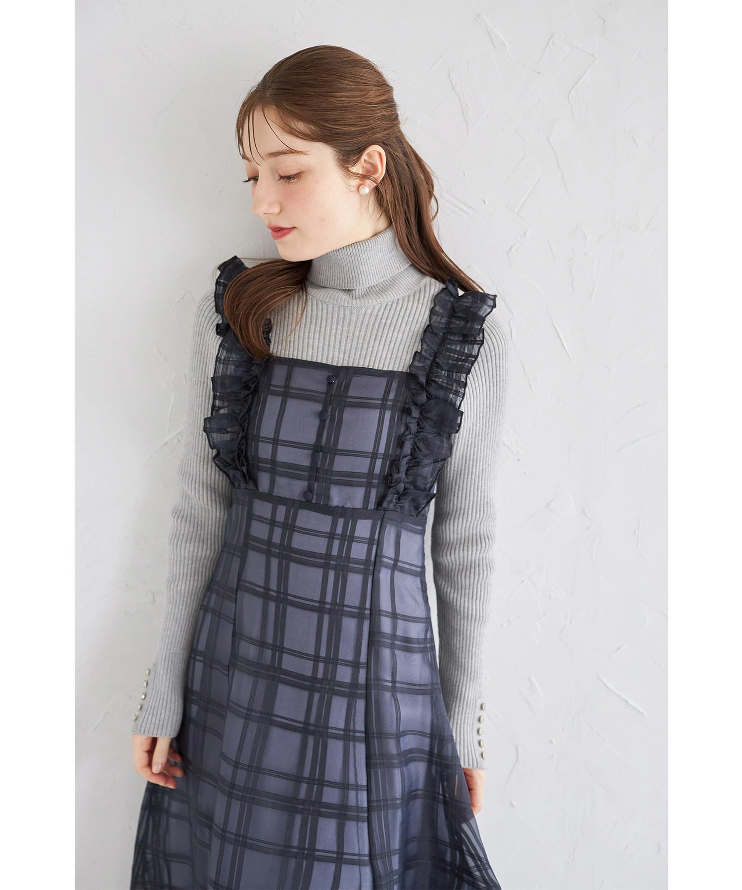 tocco closet（トッコ クローゼット） フリル付きバックレースアップ