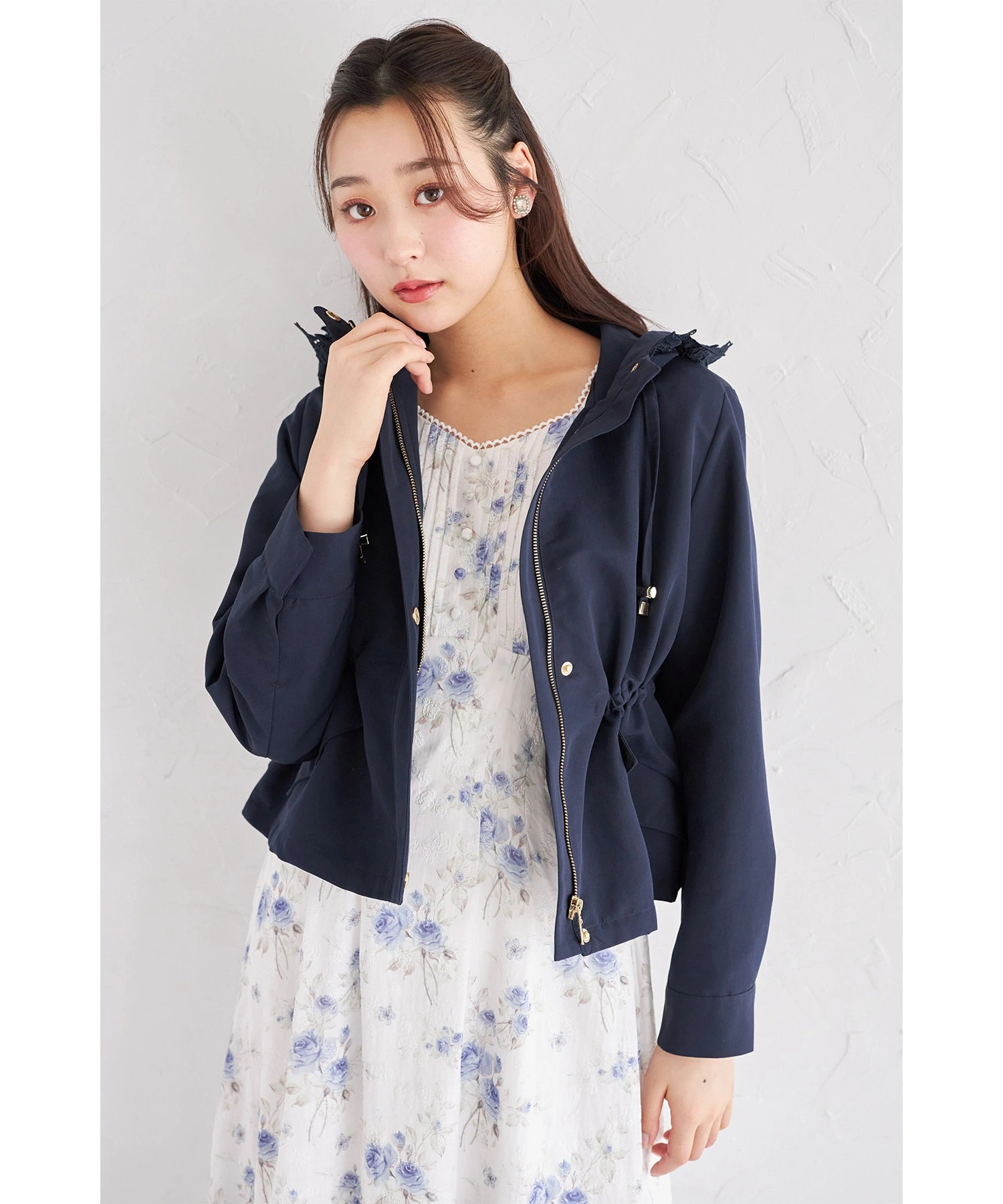 tocco closet（トッコ クローゼット） バックフリル付きフードレース