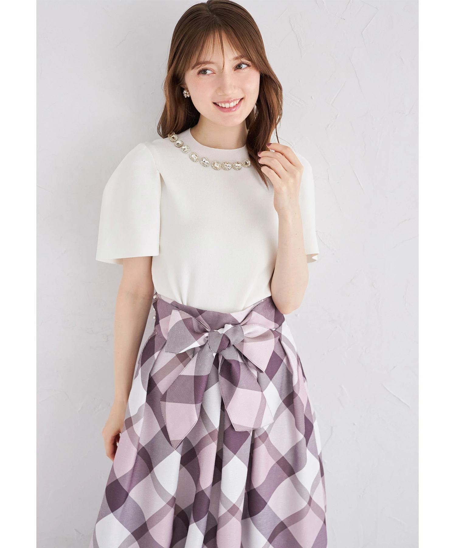 tocco closet（トッコ クローゼット） 3WAYリボン付き後ろチュール