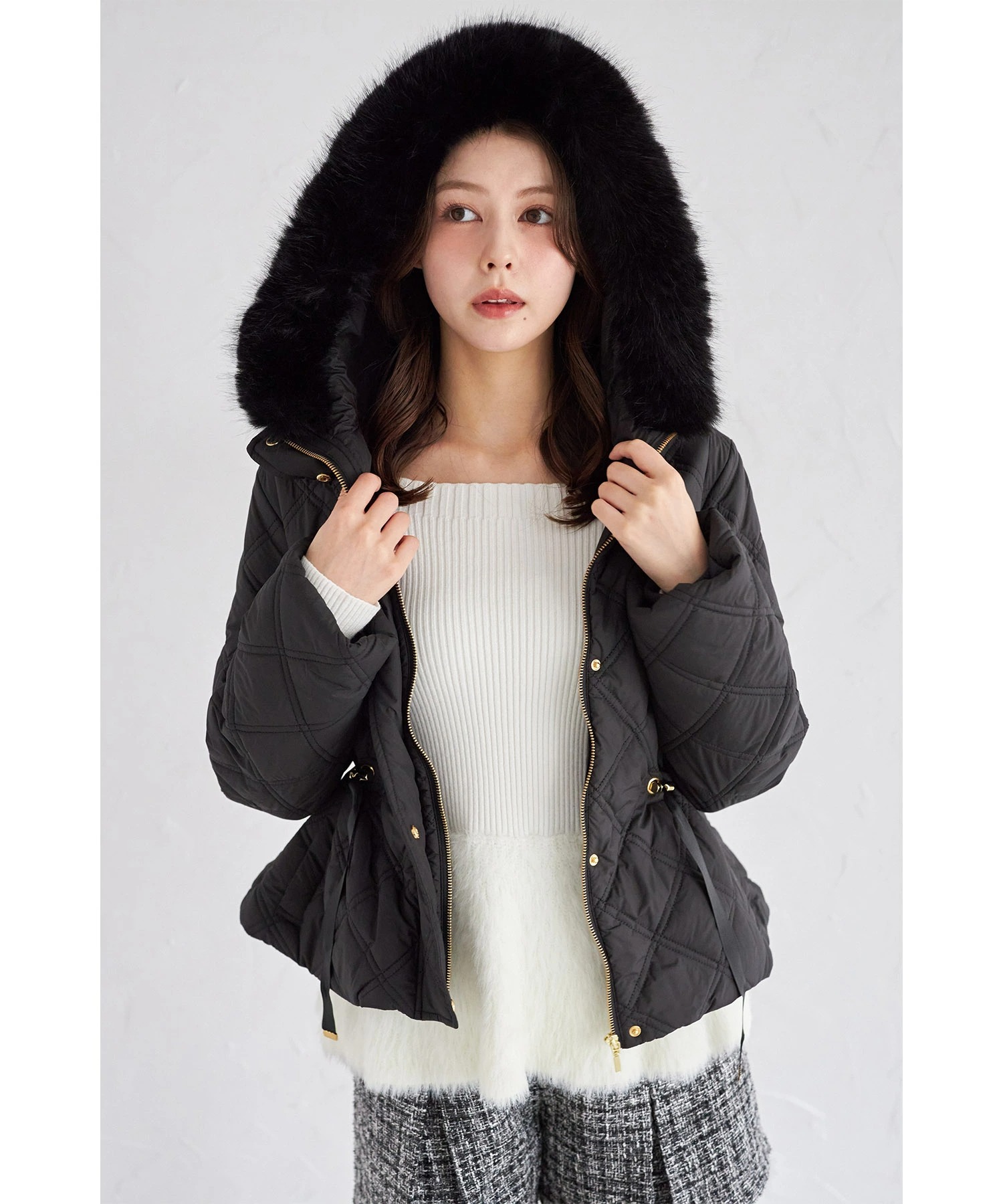tocco closet(トッコ クローゼット) フードファー取り外し可能 tocco closet(トッコ クローゼット) フードファー取り外し可能