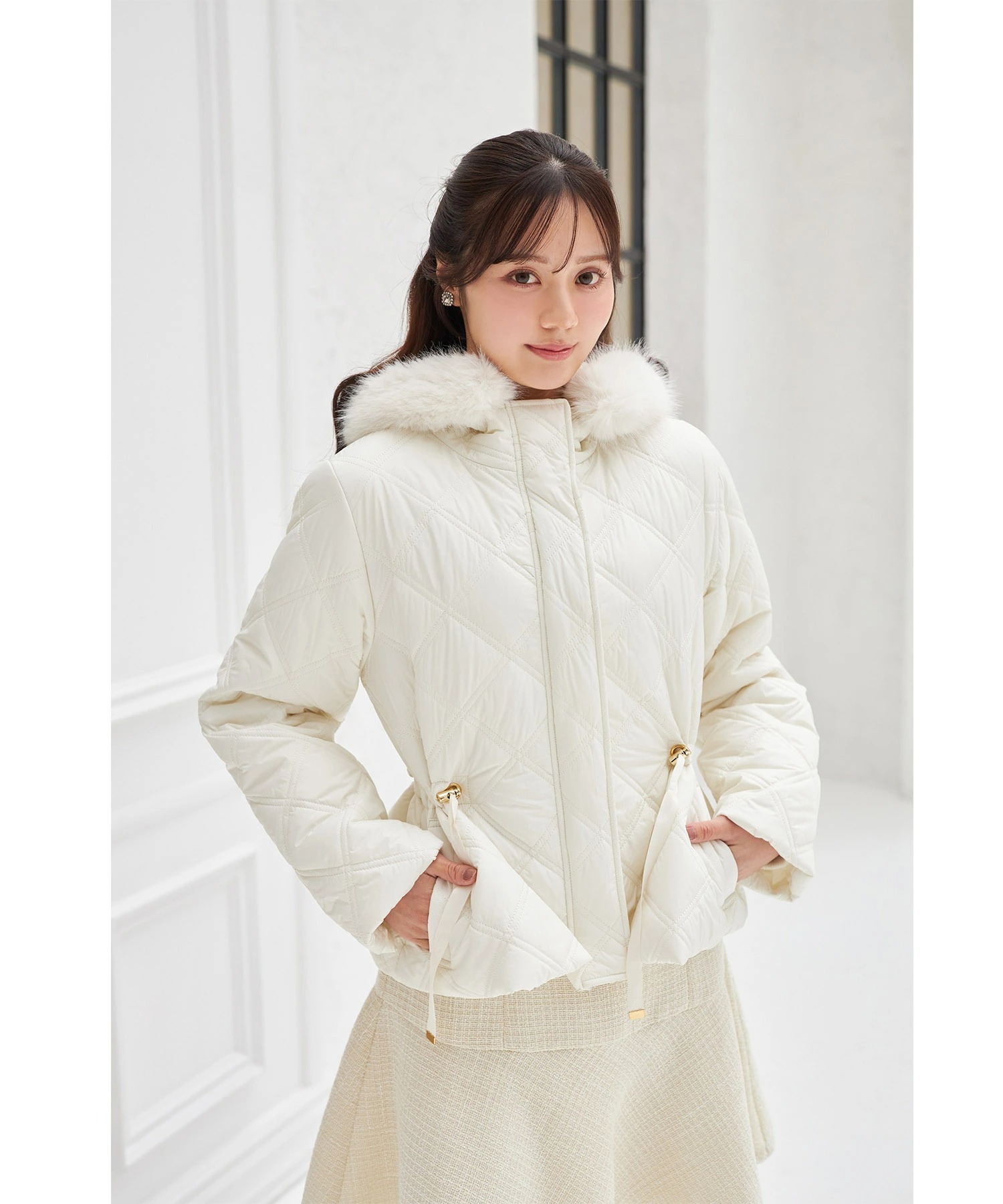 tocco closet（トッコ クローゼット） フードファー取り外し可能