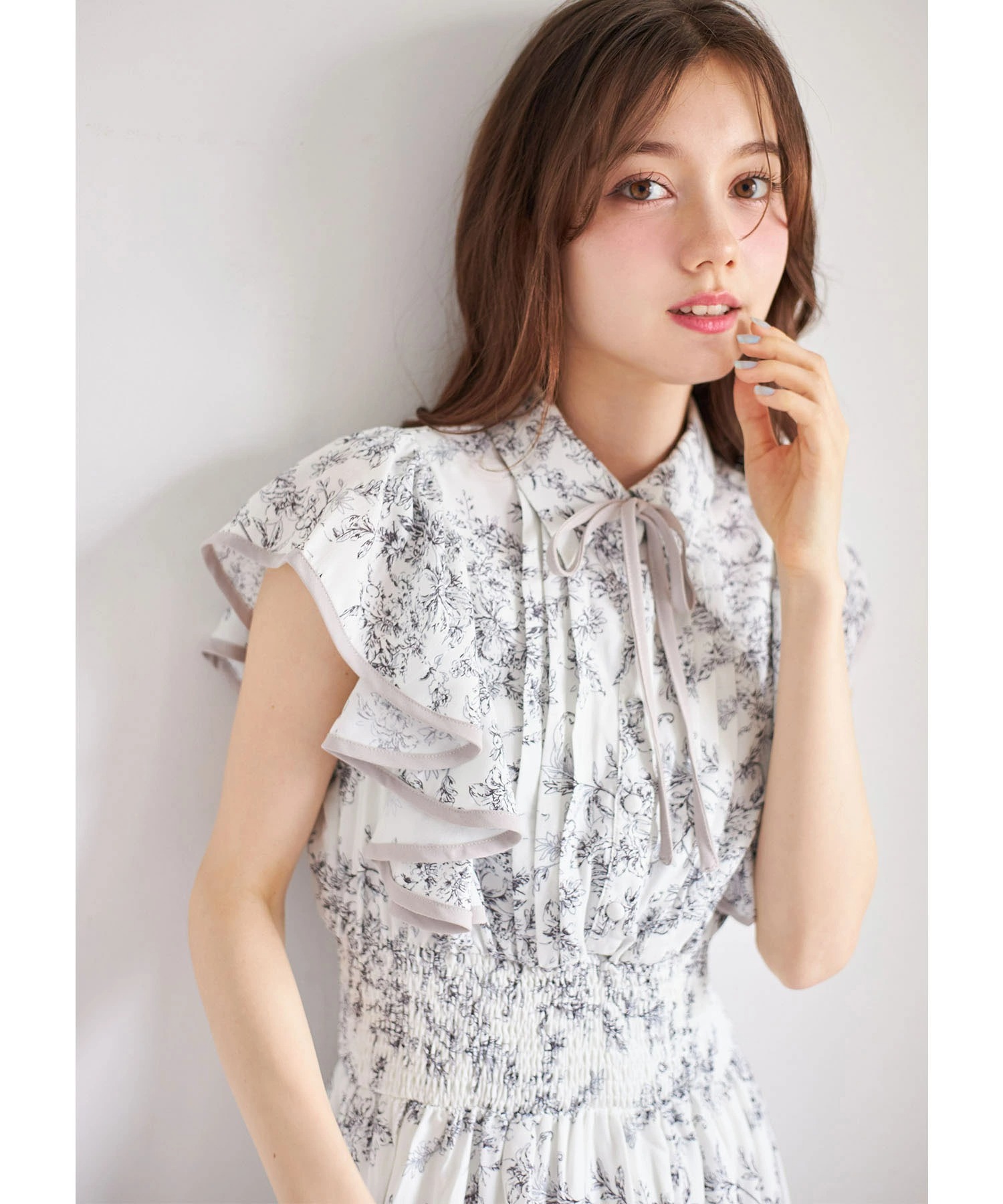 tocco closet（トッコ クローゼット） リボン付きラッフルフリル
