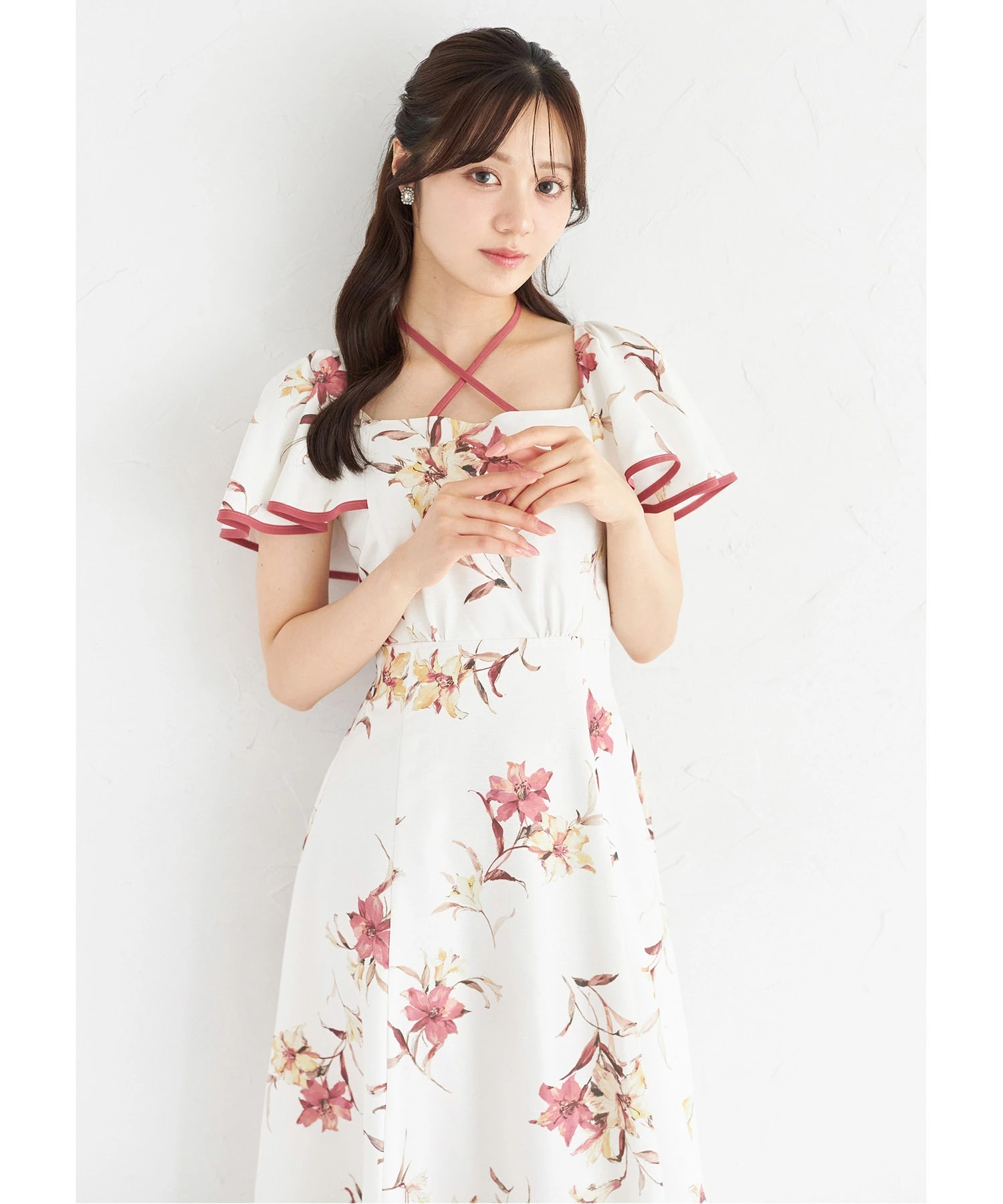 tocco closet（トッコ クローゼット） リリープリントフレアスリーブ