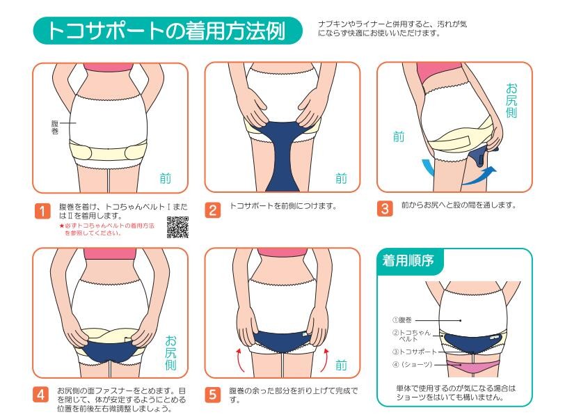 トコサポート S 骨盤底筋 トコちゃんベルト ズレ防止 尿漏れ ふんばり