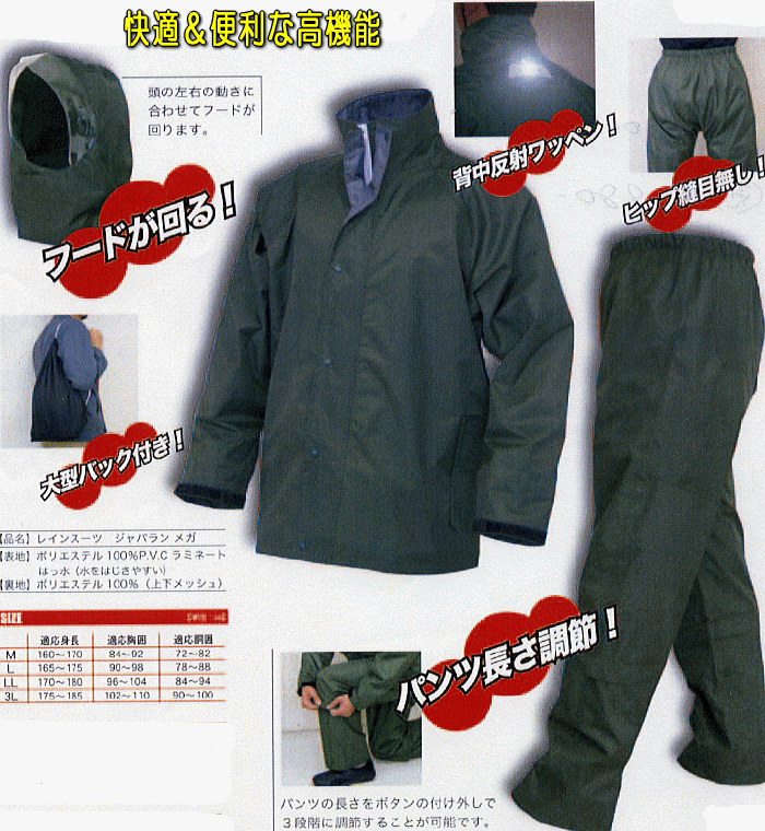 強い合羽　ジャバランメガ