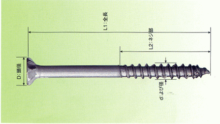 若井産業 WAKAI デッキ専用ビス 生地 6.0x90（100本入） MDP6090