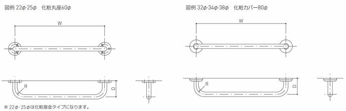 神栄ホームクリエイト 握りバー SK-3470R-8080-