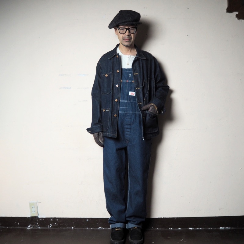 ROUND HOUSE（ラウンドハウス） MADE IN USA デニムオーバーオール